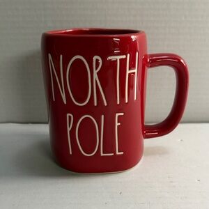 Rae Dunn Red North Pole Mug